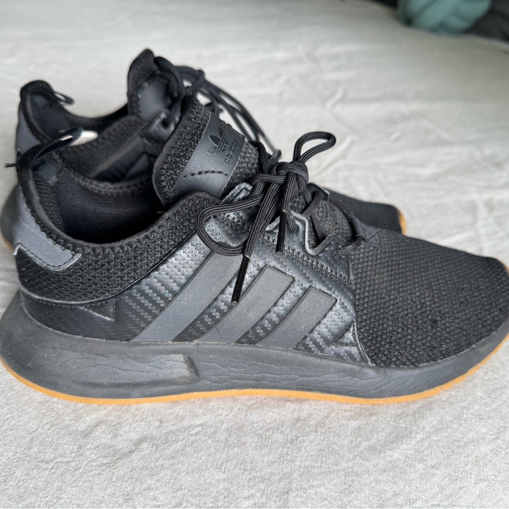 Adidas Black Athletic Shoes with Tan Sole